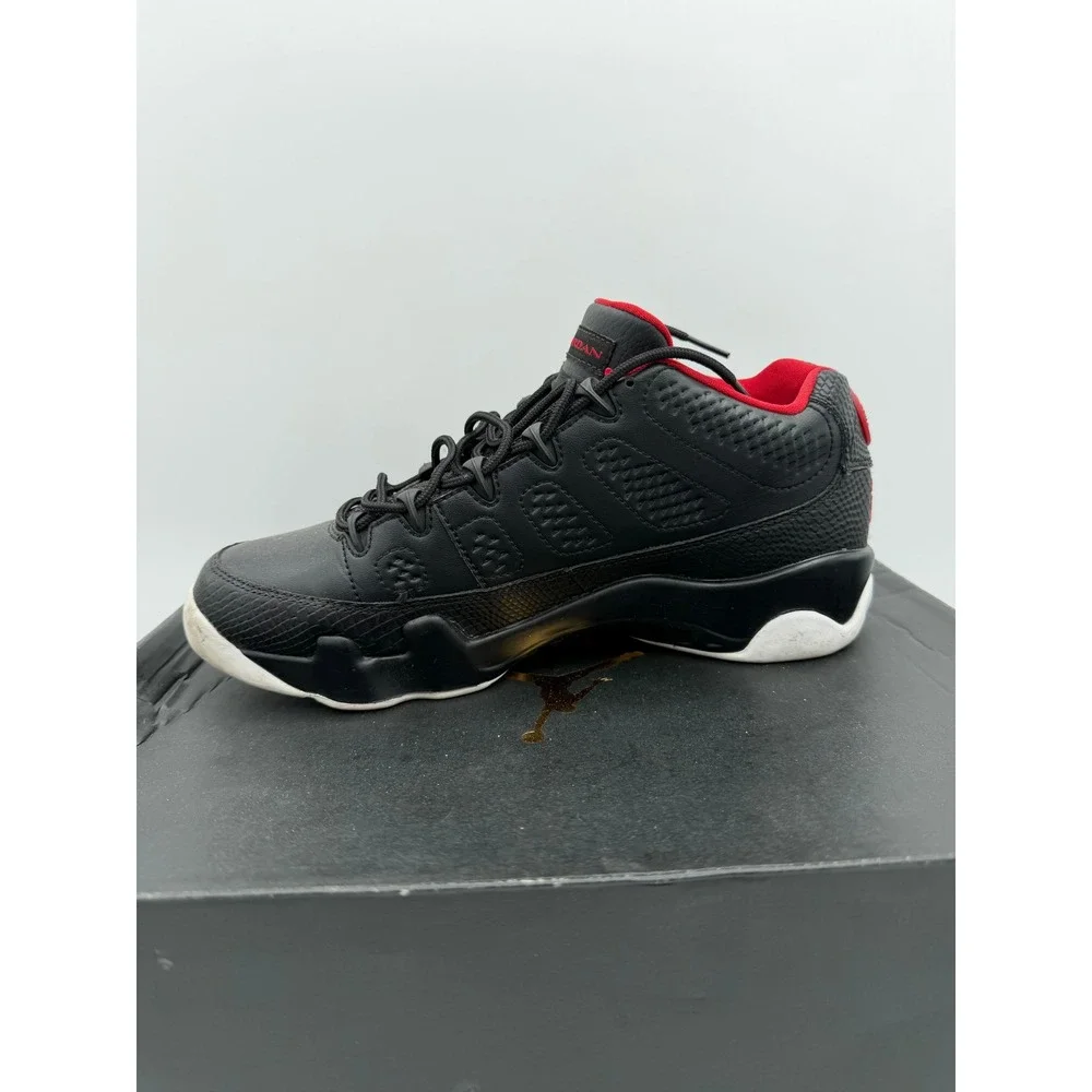 Air Jordan 9 Retro Low Bred Black Gym‎ Red White 832822-001 Mens Size 9